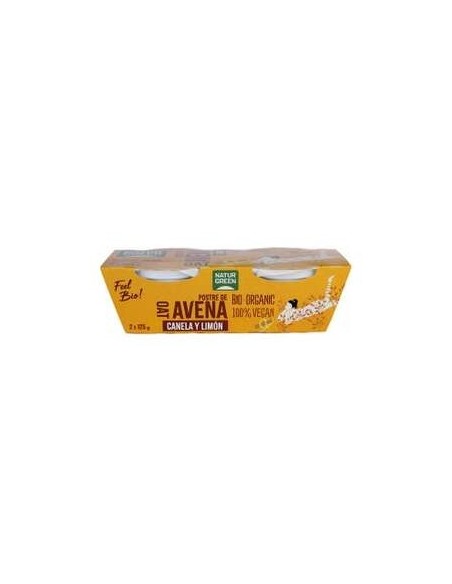 Naturgreen Postre Ecológico De Avena Con Canela Y Limón (2X125G)