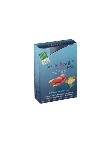 100% Natural  Aceite De Krill Nko Original Niños 60 Perlas