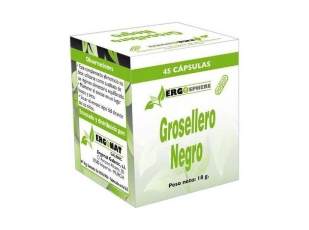 Ergonat Galenic Ergosphere Grosellero Negro 45Caps