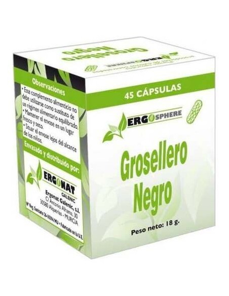 Ergonat Galenic Ergosphere Grosellero Negro 45Caps