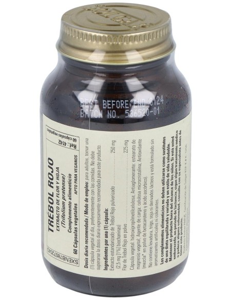 Solgar Trébol Rojo Extracto De Flor Y Hoja 60Vcaps