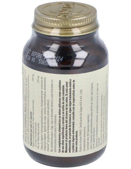 Solgar Trébol Rojo Extracto De Flor Y Hoja 60Vcaps