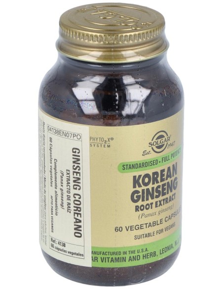 Ginseng Coreano-Raiz-(Panax Ginseng ) 60Veg.