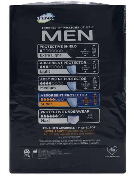 Tena Men Level 3, 16 Uds