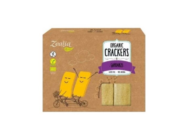 Zealia Crackers Garbanzos Sin Gluten Bio 120G