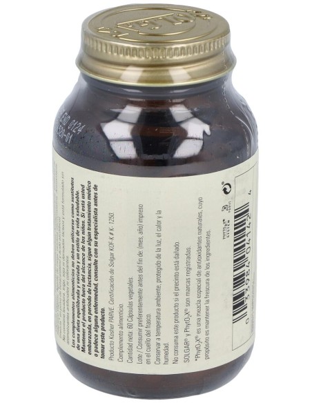 Solgar Trébol Rojo Extracto De Flor Y Hoja 60Vcaps