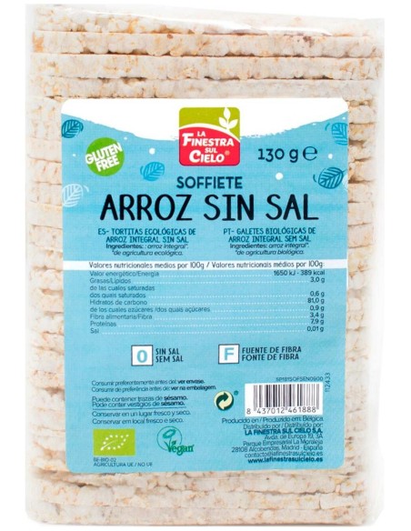 Finestra Sul Cielo Soffiette Arroz S/Sal 130 G