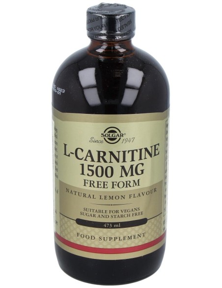 Solgar L-Carnitina Líquida 1500Mg Sabor Limón 473Ml