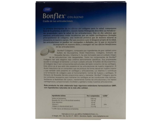 Máyla Pharma Bonflex Colageno, 120 Comprimidos