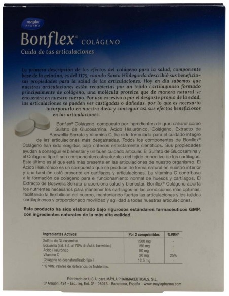 Máyla Pharma Bonflex Colageno, 120 Comprimidos