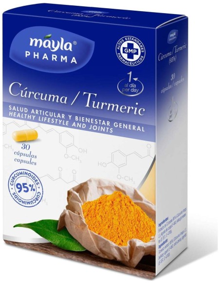 Mayla Cúrcuma Salud Articular Y Bienestar General 30 Comprimido
