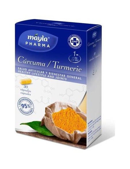 Mayla Cúrcuma Salud Articular Y Bienestar General 30 Comprimido