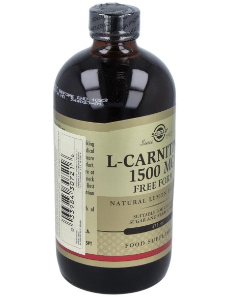 Solgar L-Carnitina Líquida 1500Mg Sabor Limón 473Ml