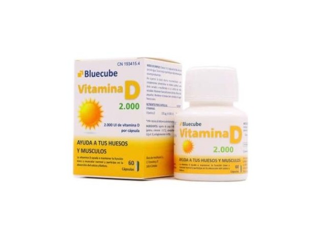 Bluecube Vitamina D 2000 Bluecube 60 Capsulas