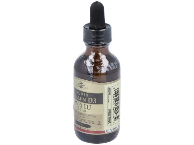 Solgar Vitamina D3 Líquida 2500Ui 62,5Mcg 59Ml
