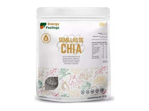 Energy Feelings Chía Semillas Entera Bolsa 1Kg