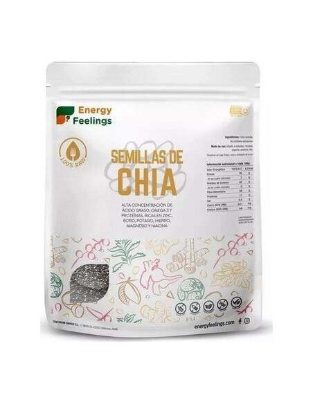 Energy Feelings Chía Semillas Entera Bolsa 1Kg