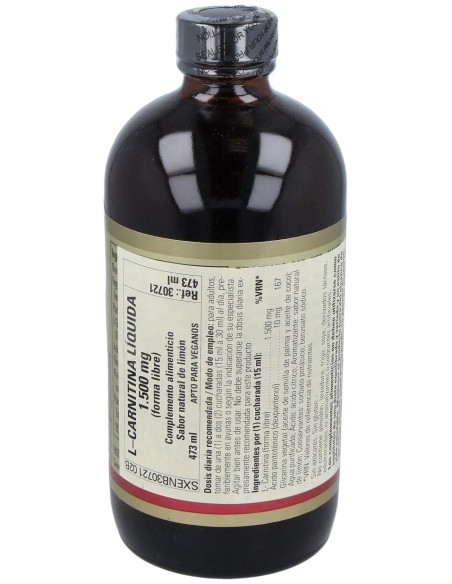 Solgar L-Carnitina Líquida 1500Mg Sabor Limón 473Ml