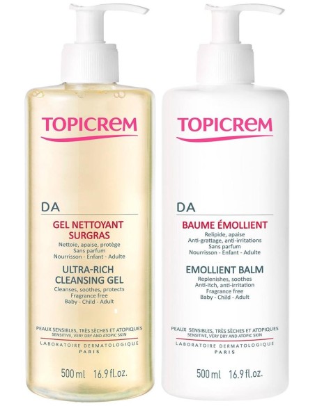 Topicrem Pack Baume + Gel Aceite 500Ml