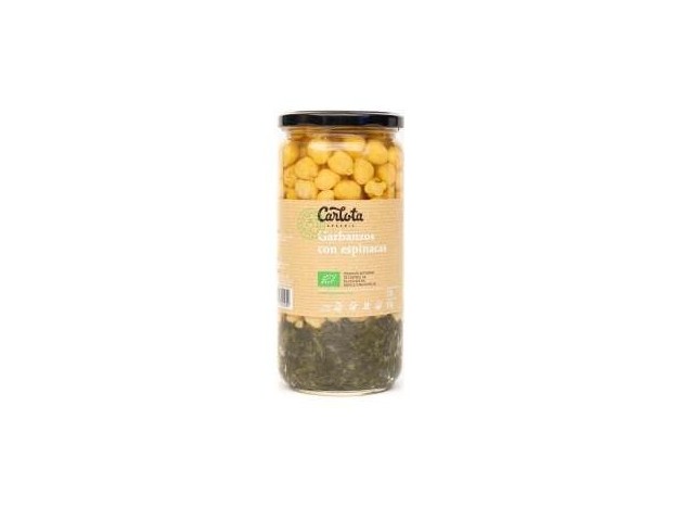 Carlota Organic Garbanzos Con Espinacas 720G