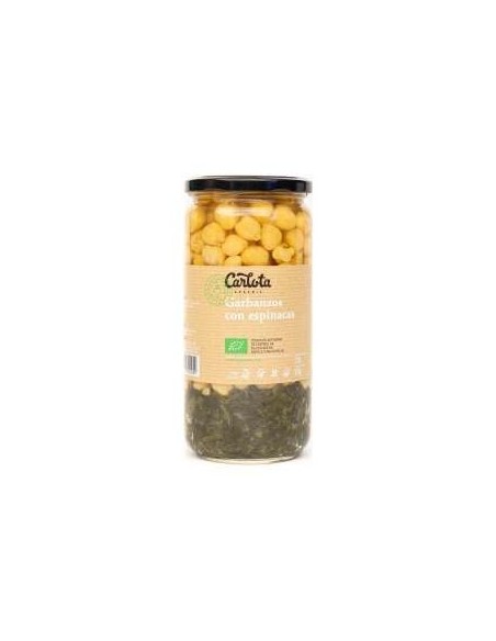 Carlota Organic Garbanzos Con Espinacas 720G