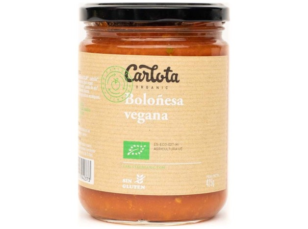 Carlota Organic Boloñesa Vegana 425G