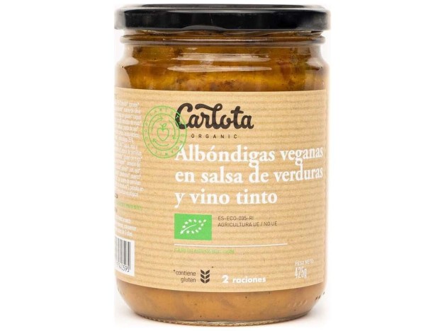 Carlota Organic Albondigas Salsa Verdu Bio Veg...