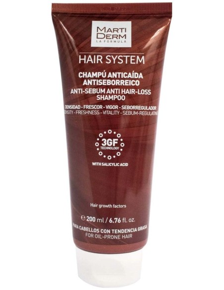 Martiderm® Hair System Champú Anticaída Antiseborreico 200Ml