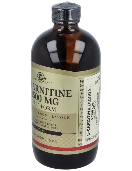 Solgar L-Carnitina Líquida 1500Mg Sabor Limón 473Ml