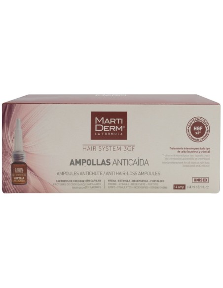 Martiderm® Hair System Ampollas Anticaída 14Amp