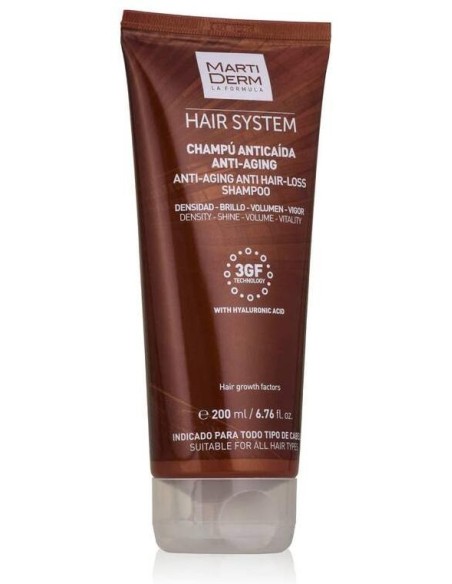 Martiderm® Hair System Champú Anticaída Antiaging 200Ml
