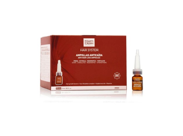 Martiderm® Hair System Ampollas Anticaída 28Amp