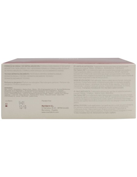 Martiderm® Hair System Ampollas Anticaída 14Amp