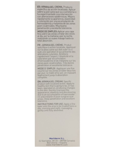 Martiderm® Skin Repair Arnika Gel Crema Spf30 50Ml