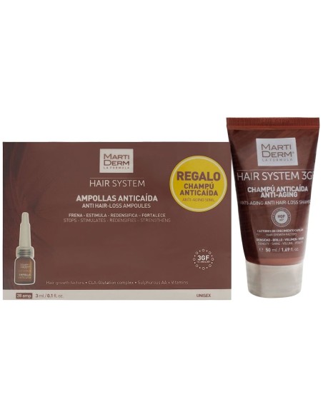 Martiderm® Hair System Ampollas Anticaída 28Amp
