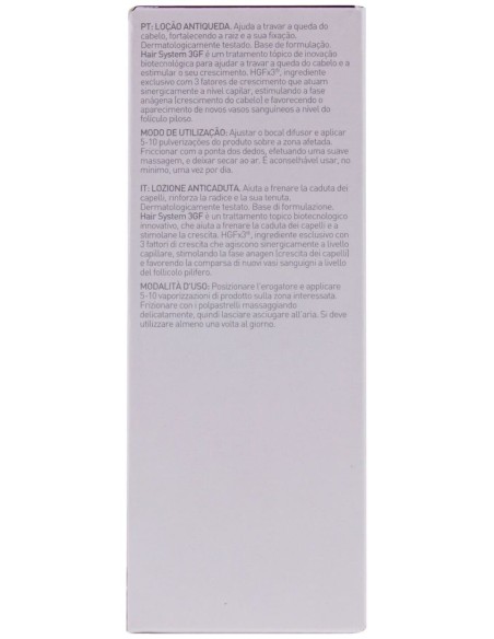 Martiderm Hair System 3Gf Loción Anticaída Unisex, 100 Ml