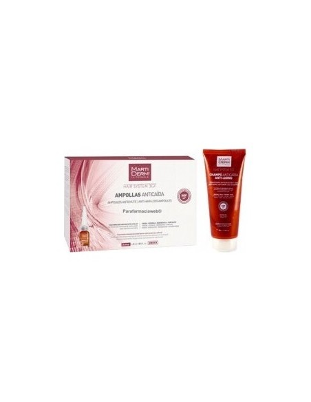 Martiderm® Hair System Ampollas Anticaída 28Amp