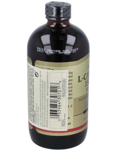 Solgar L-Carnitina Líquida 1500Mg Sabor Limón 473Ml