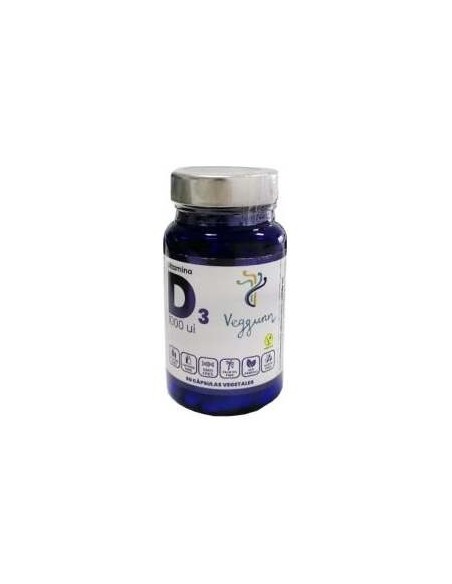 Veggunn Vitamina D3 1000Ui 60 Cápsulas