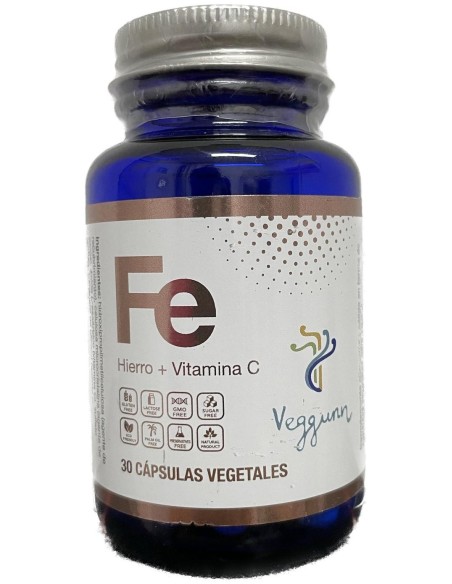 Veggunn Hierro + Vitamina C 30Caps