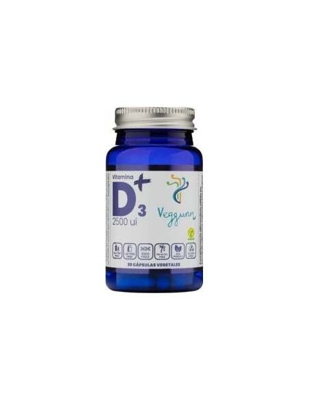 Veggunn Vitamina D3 2500Ui Plus 30 Cápsulas