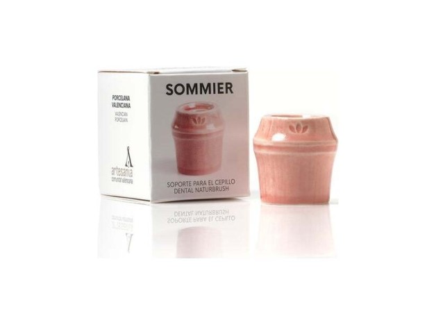 Naturbrush Sommier Soporte Cepillo Dental Rojo 1Ud