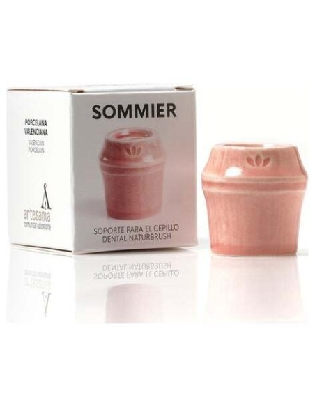 Naturbrush Sommier Soporte Cepillo Dental Rojo 1Ud