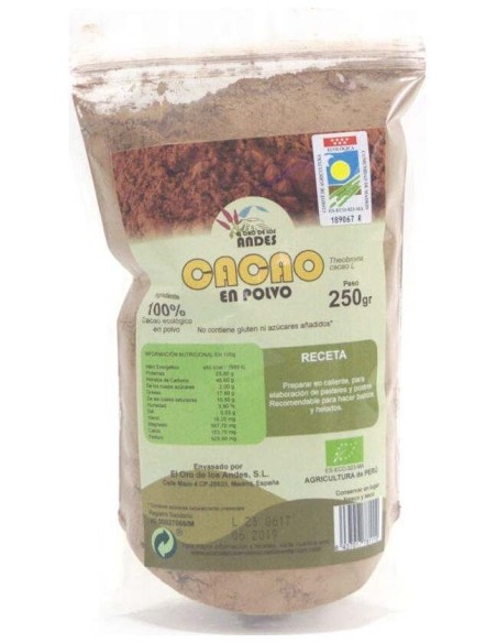 El Oro De Los Andes Cacao En Polvo 250G