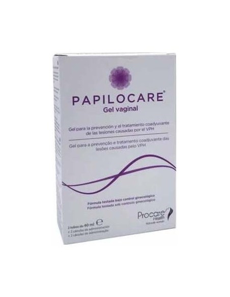 Papilocare Gel Vaginal, 2 Tubos X 40 Ml