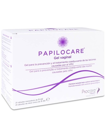 Papilocare Gel Vaginal 5 Ml, 21 Cánulas