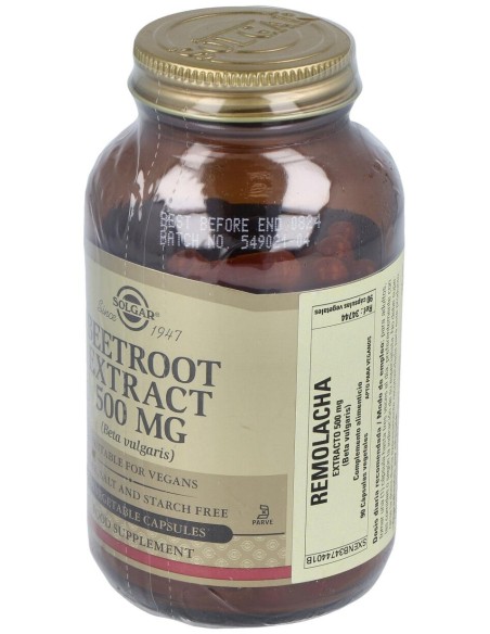 Remolacha Extracto 500Mg.90Vegicaps.