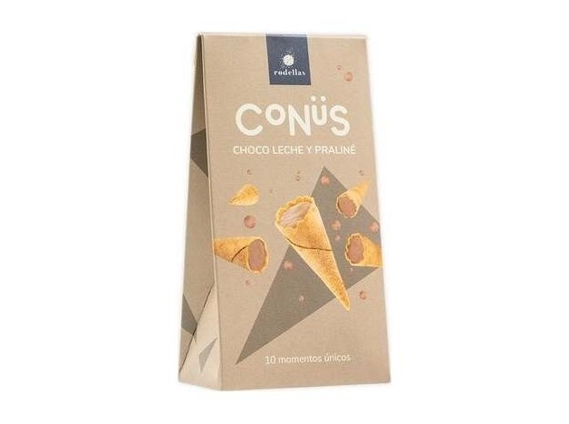 Conus Chocolate Leche Y Praline 10Udsx70Gr. Bio
