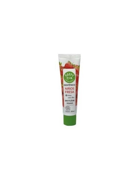 Happy Bio Cosmetics Dentifrico Niños Fresa Sin Fluor 50Ml