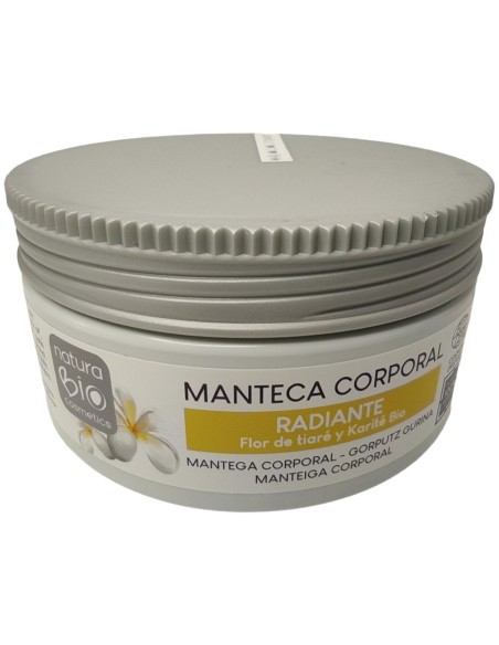 Naturabio Cosmetics Manteca Corporal Radiante Tiare-Karite 200Ml